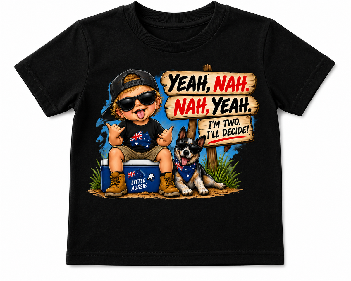 Yeah, Nah. Nah, Yeah. – Kids Aussie Vibe T-Shirt - 1