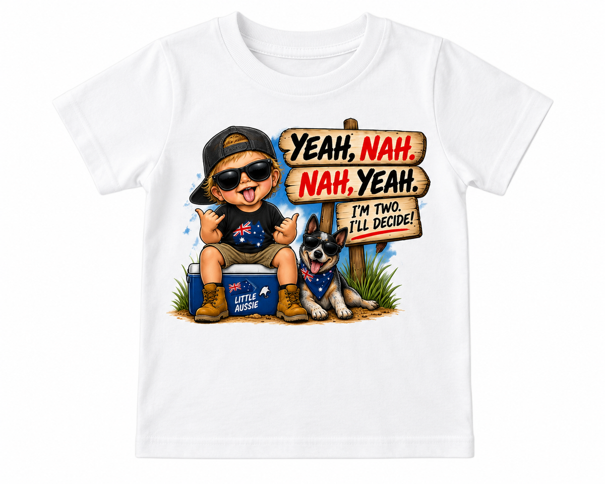 Yeah, Nah. Nah, Yeah. – Kids Aussie Vibe T-Shirt - 1