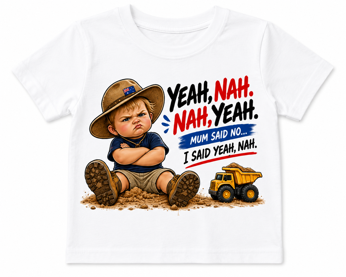 Yeah, Nah. Nah, Yeah. – Kids Aussie Vibe T-Shirt - 2