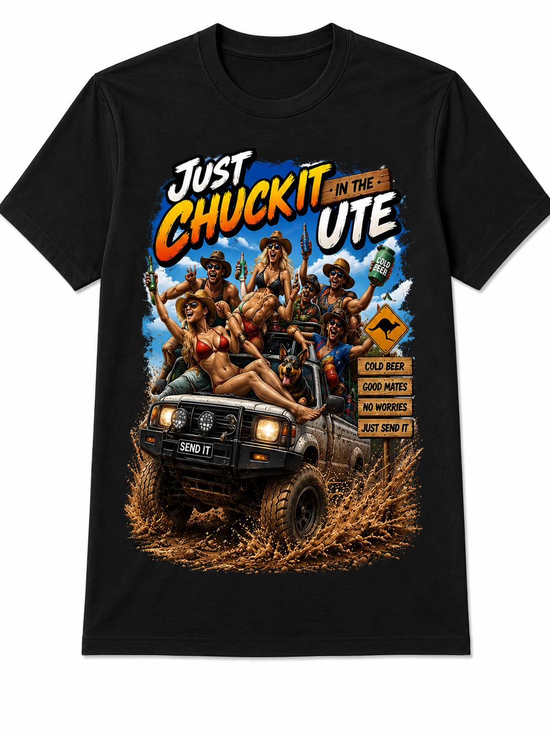 Just Chuck It in the Ute – Aussie Bush T-Shirt - 1