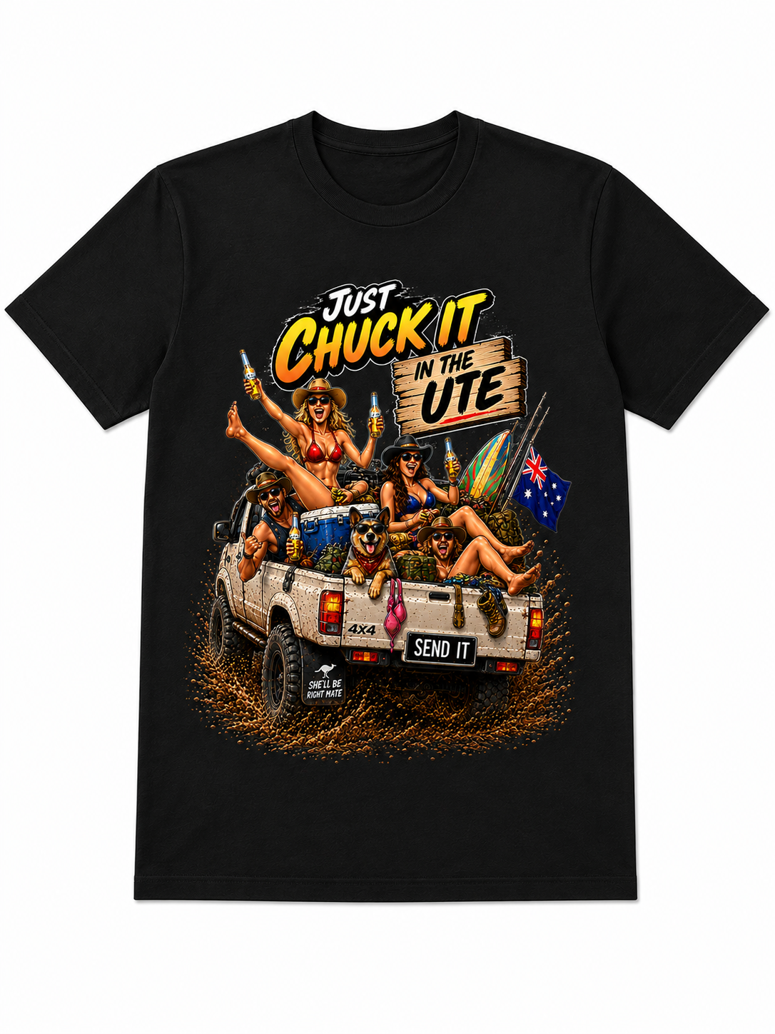Just Chuck It in the Ute – Aussie Bush T-Shirt - 3