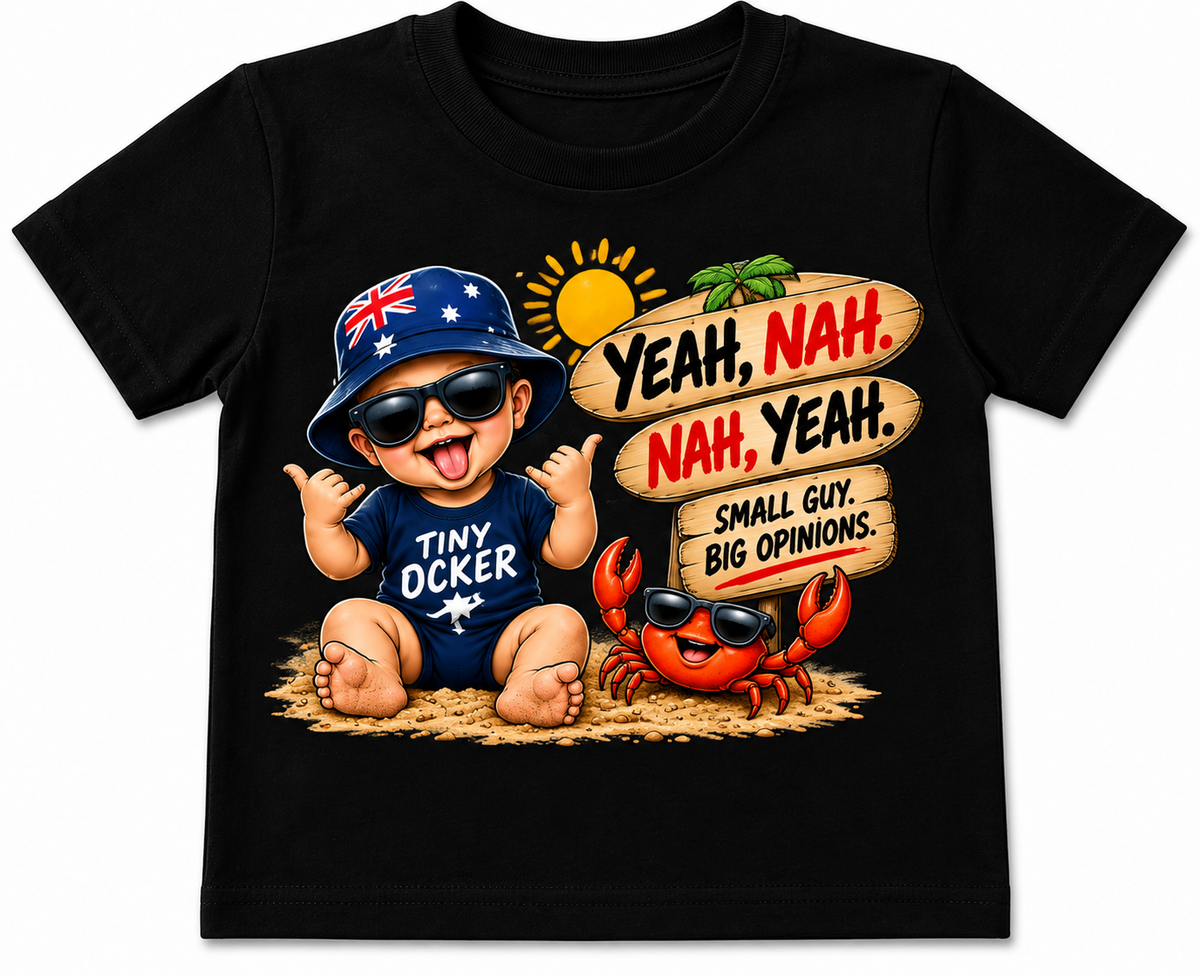 Yeah, Nah. Nah, Yeah. – Kids Aussie Vibe T-Shirt - 4
