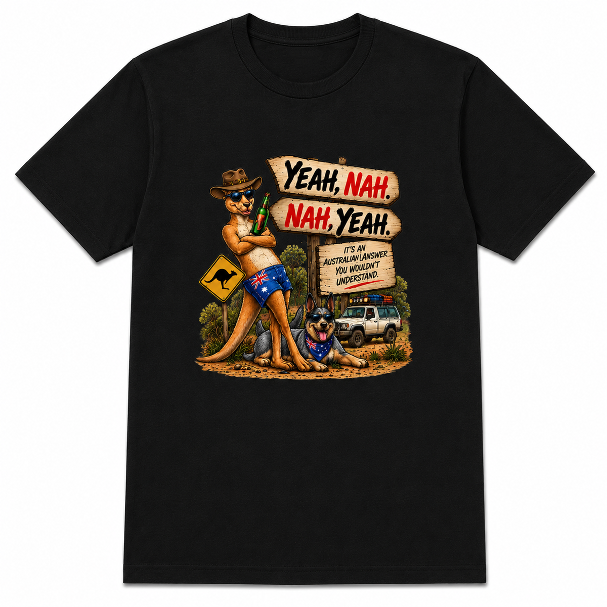 Yeah, Nah. Nah, Yeah. – Australian Slang T-Shirt - Design 1