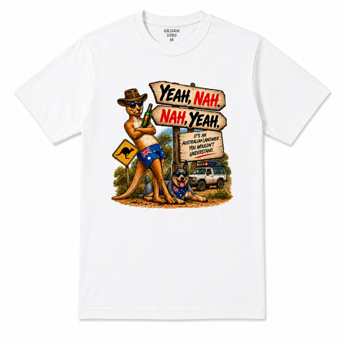 Yeah, Nah. Nah, Yeah. – Australian Slang T-Shirt - Design 1